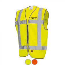 Vlamvertragend vest incl. opdruk (ook in oranje leverbaar)